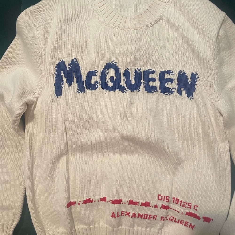 Graffiti intarsia-knit sweater